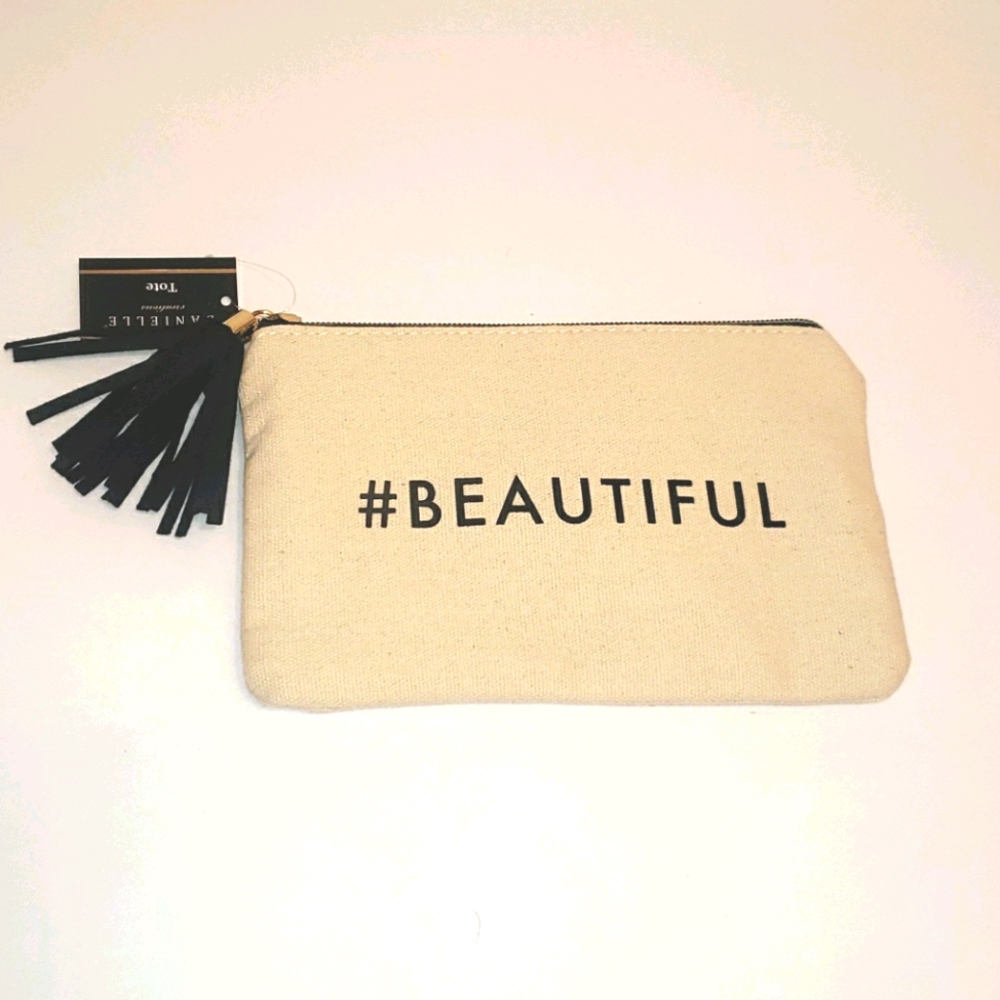 Danielle Creations #beautiful Canvas Makeup Bag